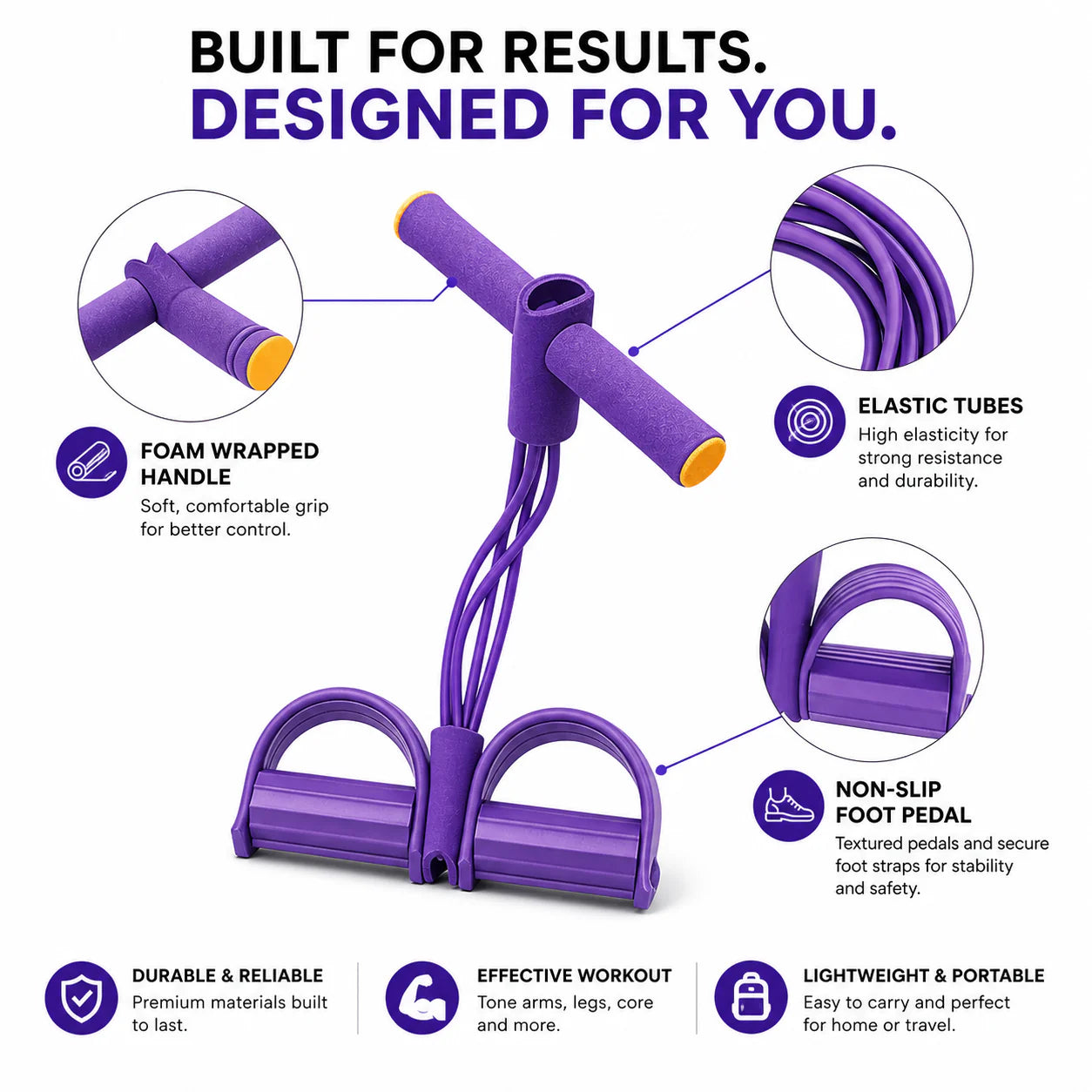 Premium Yoga Pedal Puller Resistance Band