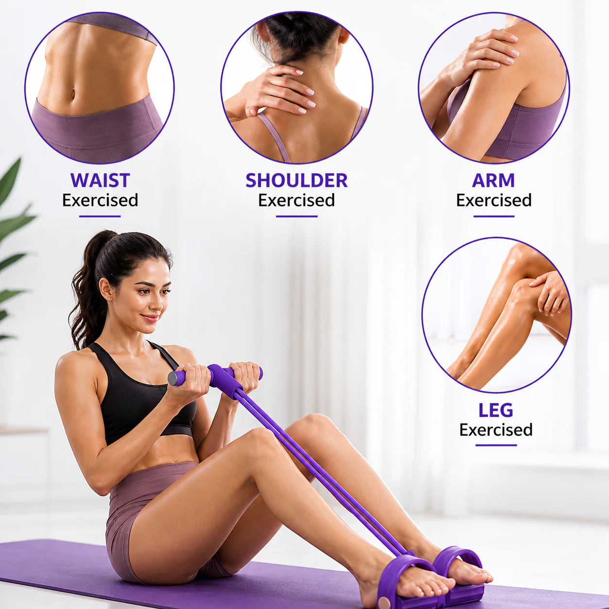 Premium Yoga Pedal Puller Resistance Band