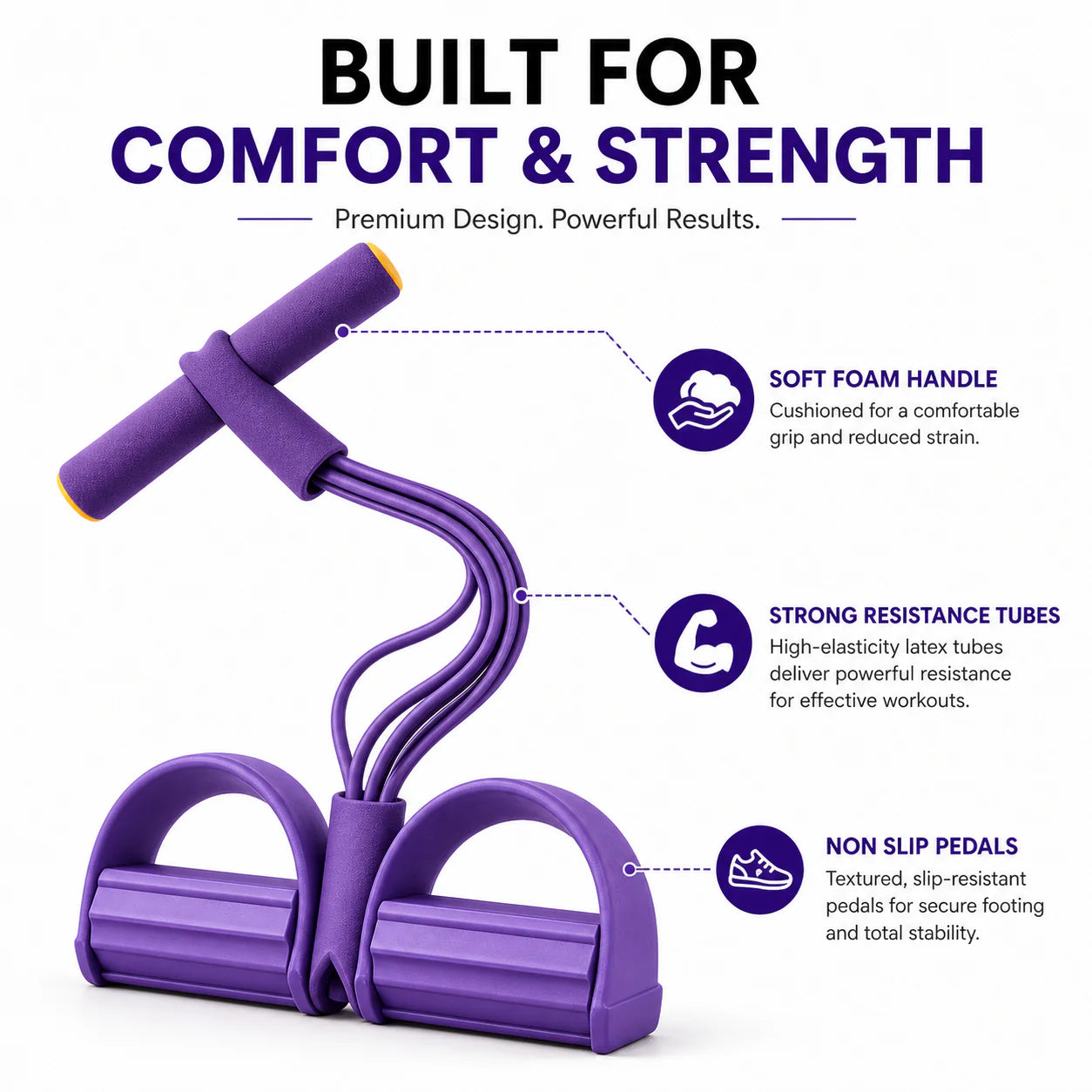Premium Yoga Pedal Puller Resistance Band