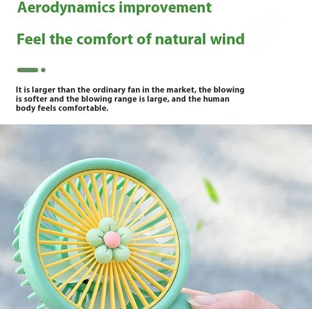 Mini Portable Handheld Flower Fan