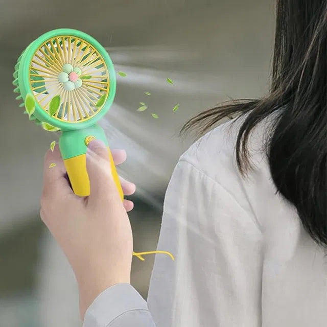 Mini Portable Handheld Flower Fan